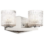 Minka Lavery - Minka Lavery 3082-613-L Maginot - 11.5" 16W 2 LED Bath Vanity - This integrated Maginot LED bath light by Minka Lavery will update your home with its contemporary and eye-catching design. Featuring a polished nickel finish and clear jeweled glass shades, this LED fixture will accommodate a variety of decor styles. With its easy installation and low upkeep requirements, this integrated LED bath light will not disappoint. Polished Nickel Finish  Exclusive Minka Group Plated Finish  Clear Jeweled Glass  11.5"W x 5.75"H x 5.75"Ext.  16W LED (Incl.) Can be Installed Facing Upward or Downward Light  1200 Delivered Lumens.Mounting Direction: Up/DownShade Included: TRUEColor Temperature: 3000Lumens: 1023CRI: 94Rated Life: 30000 Hours* Number of Bulbs: 2*Wattage: 8W* BulbType: LED* Bulb Included: Yes