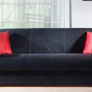 Tokyo Convertible Sofa Sleeper | Rainbow Black