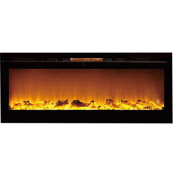 Moda Flame 60" Cynergy XL Log Built-In Wall Mounted Electric Fireplace