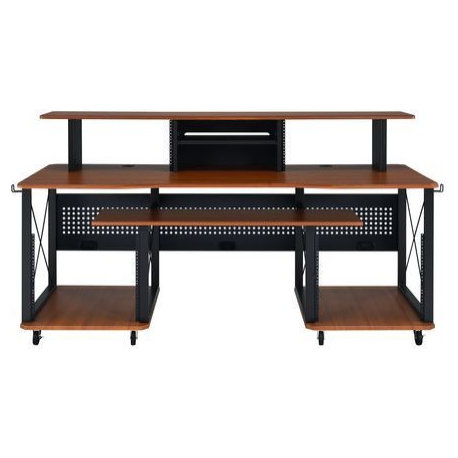 ACME Megara Music Desk in Cherry & Black Finish