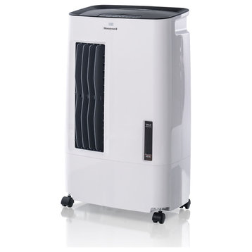 176 CFM Indoor Evaporative Air/Swamp Cooler With Remote Control, White/Gray