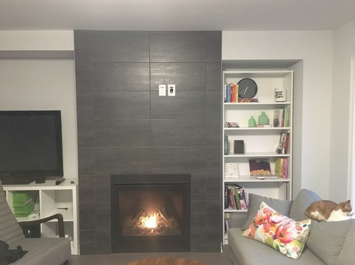 Fireplace Mantel And Tv, Fireplace Side Shelves