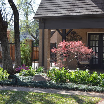 Shady front yard landscaping