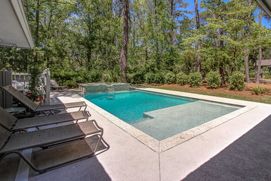 Example of a minimalist pool design in Atlanta