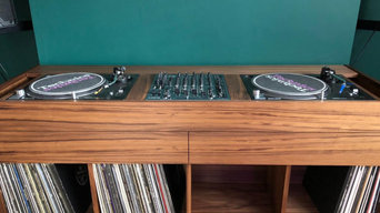 DJ Booth and Vinyl Storage