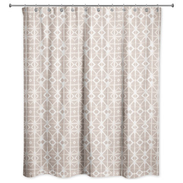 Shibori Pattern 5 71x74 Shower Curtain