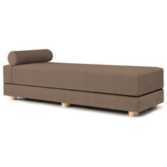 Chestnut Dormus 39 Right Chaise Leather Sofa