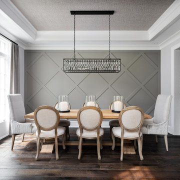 Sophisticated Dining Room and Kitchen