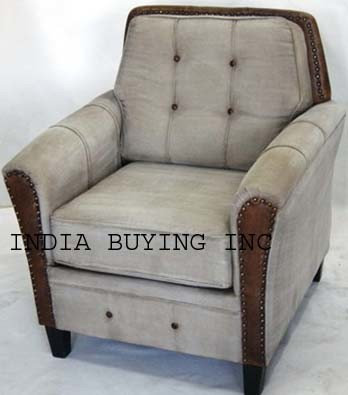 Industrial leather and canvas furniture from India buying inc