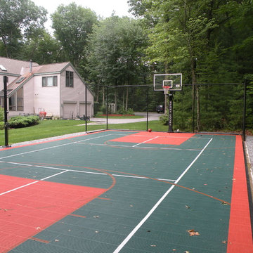 Backyard Basketball and Tennis Court in Carlisle
