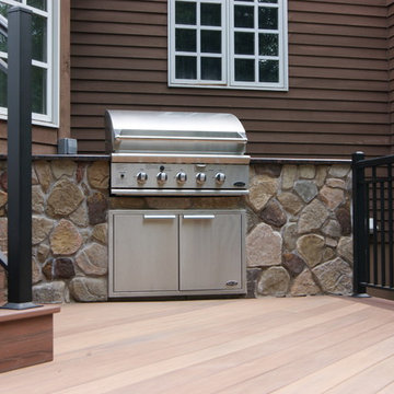 Elegant deck design from interior to poolside