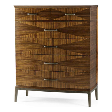 Mid Century Modern Walnut Tall Chest