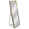 55" Gold Floor Mirror With Easel Back