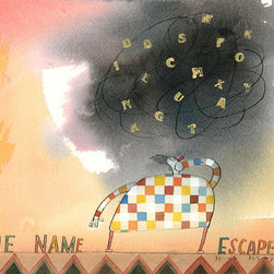 The Name Escapes Me - Original Watercolor - Drawings And Illustrations