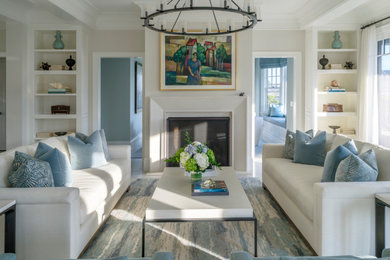 Inspiration for a coastal home design remodel in Other