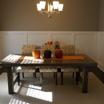 Rustic Slate Gray- The Clayton Rustic Farm Dining Table