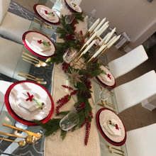 Christmas table decor