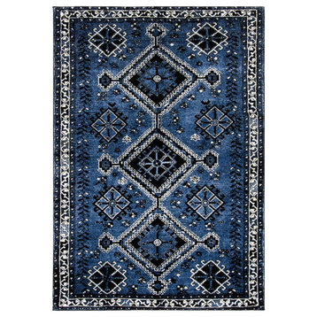Safavieh Vintage Hamadan Vth293M Traditional Rug, Blue and Black, 9'0"x12'0"