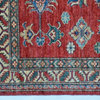 Hand-Knotted Red Super Kazak Tribal & Geometric Oriental Carpet