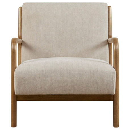 INK+IVY Novak Mid-Century Modern Accent Armchair, Cream