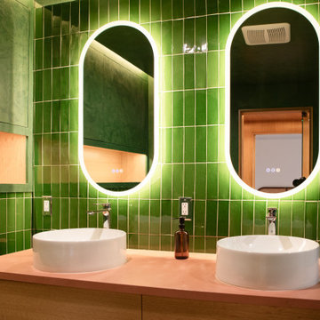 Master Bathroom Renovation and Custom Closet Built in Highland Park