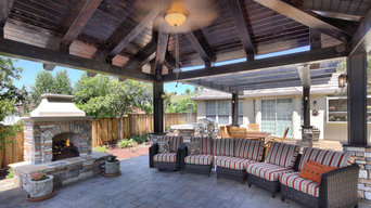 Covered Patio w/ Fireplace