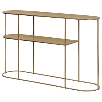 Antique Brass Console Table