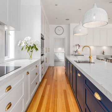 Entertainer’s Kitchen with Coastal Style Influences