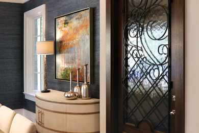Wine cellar - transitional wine cellar idea in Raleigh