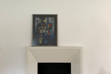 Tuscan living room photo in Charlotte