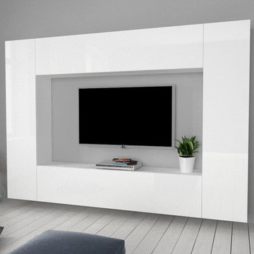 Modern Wall Unit Mary C White | Made in Italy