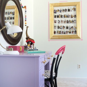 Teen Girls Room in Aqua and coral