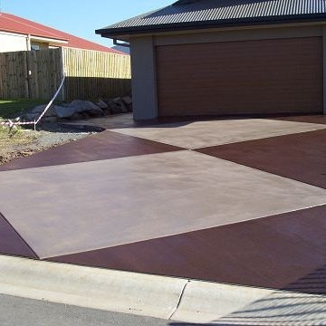 Stained Concrete Driveways