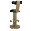 Sedes Counter Stool, Antique Brass