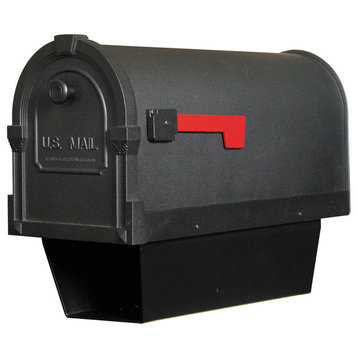 Savannah Curbside Mailbox With Paper Tube, Mocha