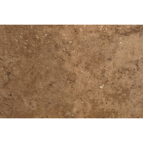 Chocolate Noche Travertine Tiles, Honed Finish, 16"x16", Set of 96