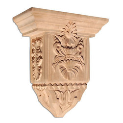Inviting Home Inc. - Yale Large Wood Corbel, Cherry - Corbels