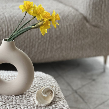 Ivory Sofa Slipcover | Microfibra Collection | Mamma Mia Covers