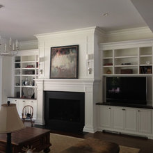 Fireplace/Bookshelves