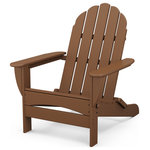 Polywood - Polywood Classic Oversized Curveback Adirondack, Teak - We all need our space every now and then. Find yours in the roomy POLYWOOD Classic Oversized Curveback Adirondack. While this chair has the classic good looks you expect from an Adirondack, its generous seat, curved back and wider slats make it extra big on comfort. Made in the USA and backed by a 20-year warranty, this durable chair is constructed of solid POLYWOOD lumber that's available in a variety of attractive, fade-resistant colors. It won't splinter, crack, chip, peel or rot and it never needs to be painted, stained or waterproofed. It's also designed to withstand nature's elements as well as to resist stains, corrosive substances, salt spray and other environmental stresses.