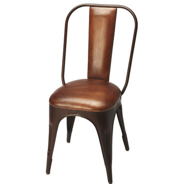 Riggins Side Chair - Medium Brown