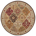 Tayse Rugs - Cambridge Traditional Abstract Multi-Color Round Area Rug, 5' Round - This best selling