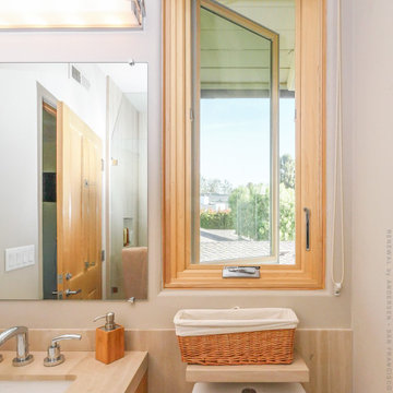 Casement Window in Pretty Bathroom - Renewal by Andersen San Francisco Bay Area