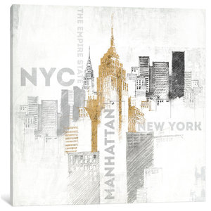 Empire State Building Print Contemporary Prints And Posters By Posterazzi