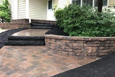 Front Entry Walkway and Retaining Walls