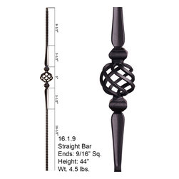 Mediterranean Wrought Iron Balusters - Products