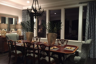 Eclectic dining room photo in Dallas