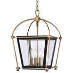 Hudson Valley Lighting - Hudson Valley Lighting 3612-AGB Hollis 4 Light Pendant, 12.75 In 9 - Couching a candelabra in a glass lantern, then strHollis 4 Light Penda Aged Brass *UL Approved: YES Energy Star Qualified: YES ADA Certified: n/a  *Number of Lights: 1-*Wattage:60w Incandescent bulb(s) *Bulb Included:No *Bulb Type:Incandescent *Finish Type:Aged Brass