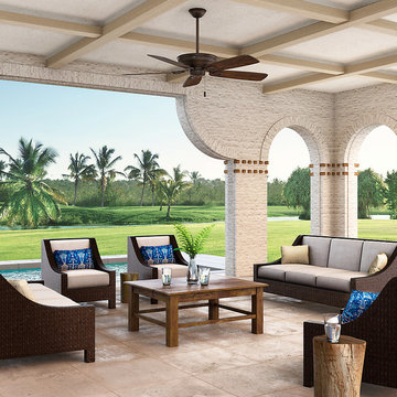 Casablanca Heritage 60" Brushed Cocoa Outdoor Ceiling Fan