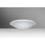Besa Lighting - Besa Lighting 9682ST-SN Trio 12-1-Light Flush.75 - Bulb Shape: A19  Dimable: Yes Trio 12-One Light Fl Stucco Glass UL:: Suitable for damp locations Energy Star Qualified: n/a ADA Certified: n/a  *Number of Lights: 1-*Wattage:100w Incandescent bulb(s) *Bulb Included:No *Bulb Type:Incandescent *Finish Type:Polished Nickel